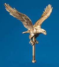 Eagle Ornaments - Gold or Natural Colored