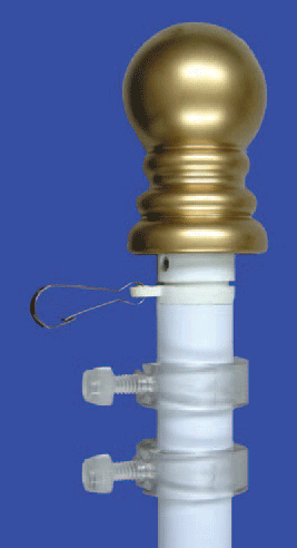 Wall Mounted Tangle Free Flagpoles