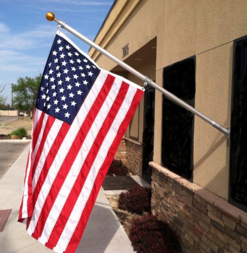 Wall Mounted Tangle Free Flagpoles - Image 2